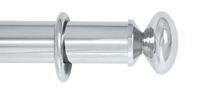 Tringles à Rideaux Collection Palace Chrome : 1 Embout Regency - 63653