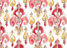 Lin imprimé Valentine Red